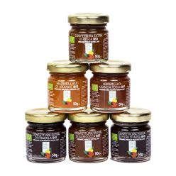 giù giù confetture bio biologiche vari gusti gr.50 fragola pesca arancia arancia rossa fichi d'india albicocca